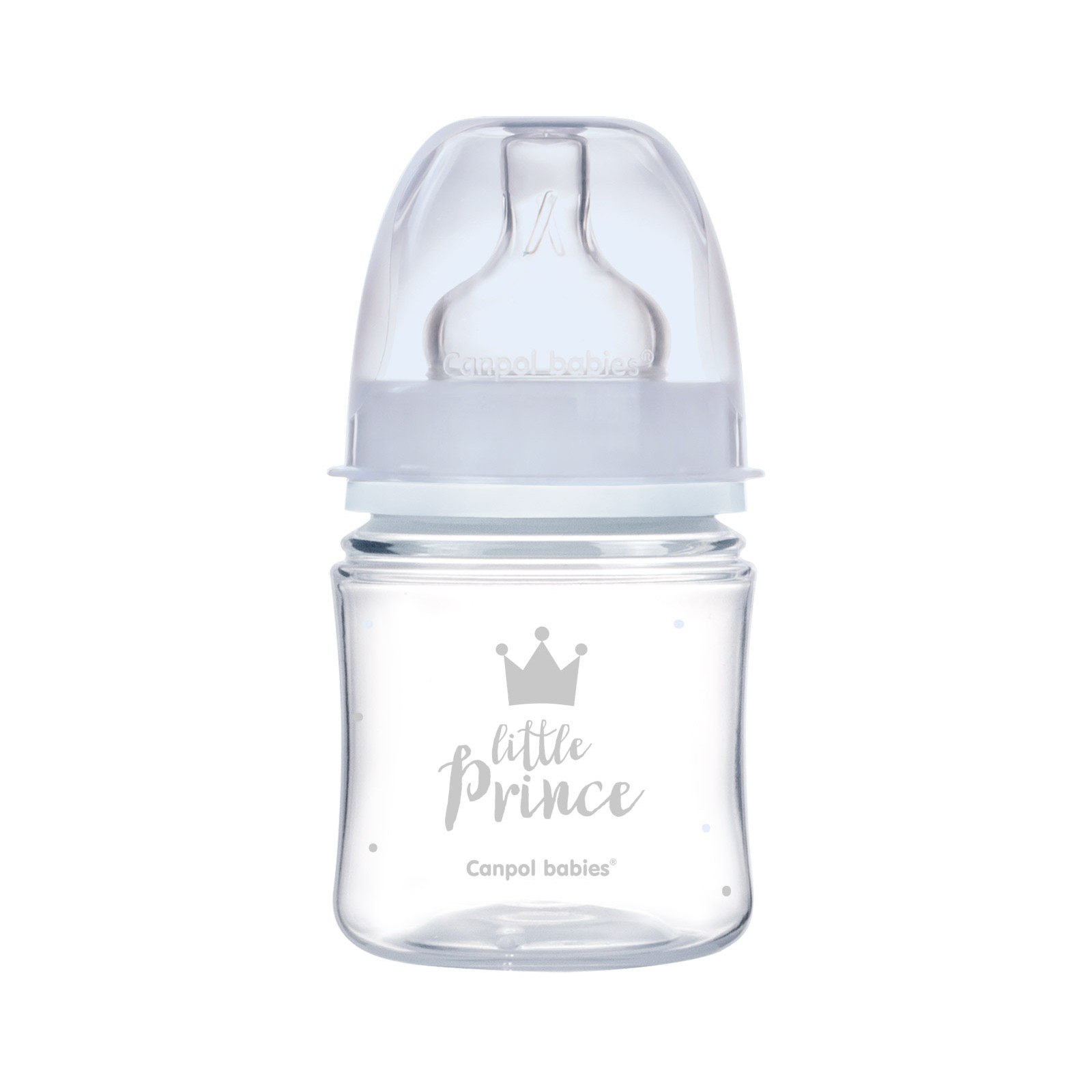 Бутылочка для кормления Canpol babies Royal Baby с широким отверстием 120 мл Синяя (35/233_blu)
