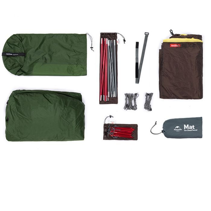 Палатка Naturehike Cloud Tunnel 2 NH20ZP006 Dark Green (6927595761977) изображение 3