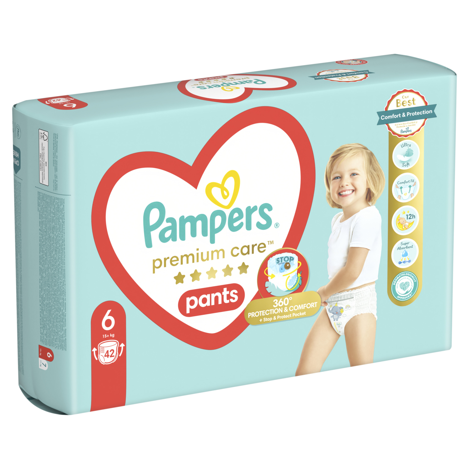 Підгузки Pampers Premium Care Pants Junior (12-17 кг), 20 (8001090190543) зображення 3