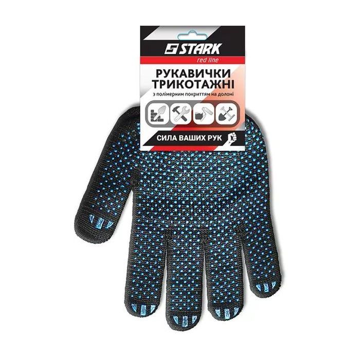 Захисні рукавиці Stark Black 4 нитки 10 шт (510841110.10) зображення 3
