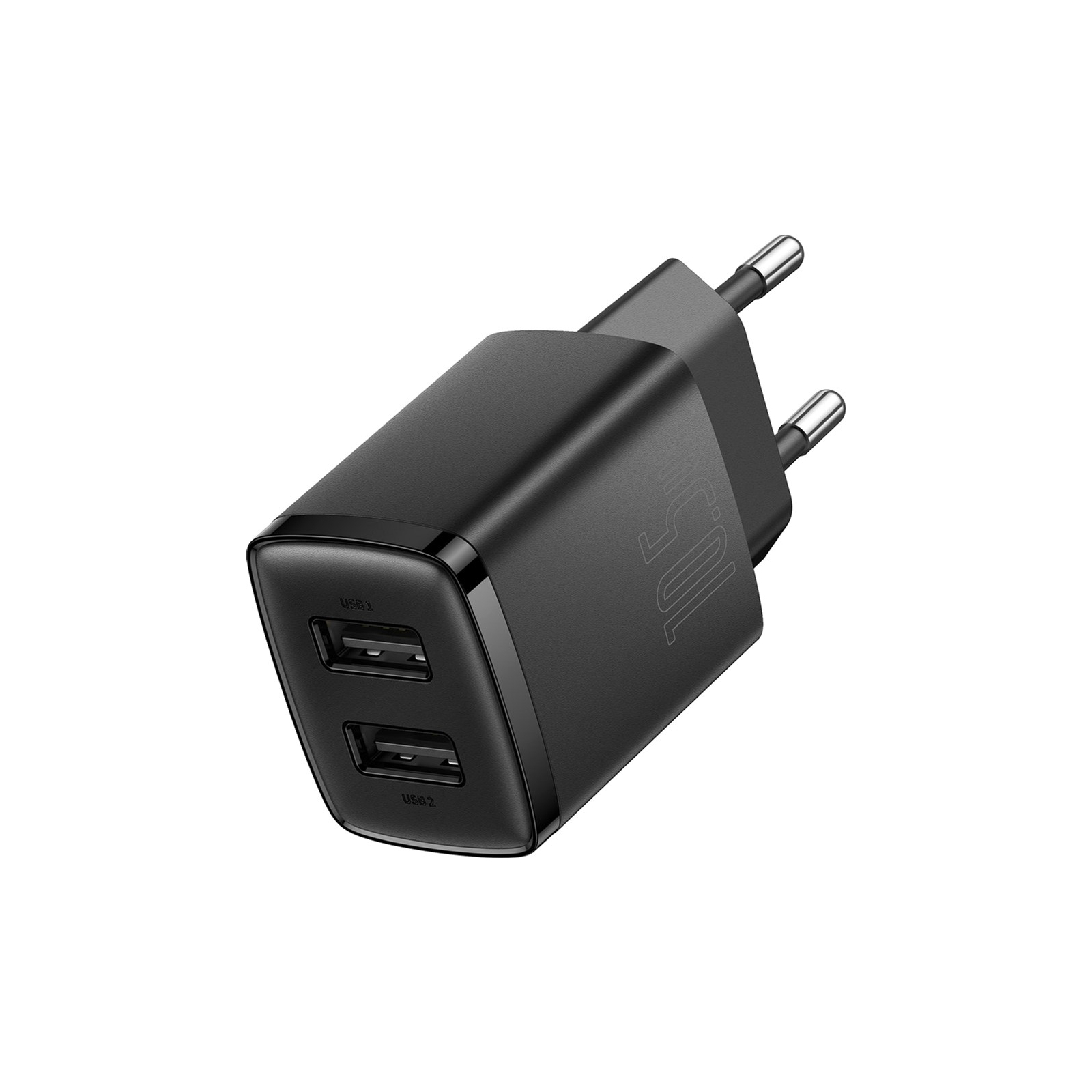 Зарядний пристрій Baseus Compact Charger 2U Black (CCXJ010201) зображення 2