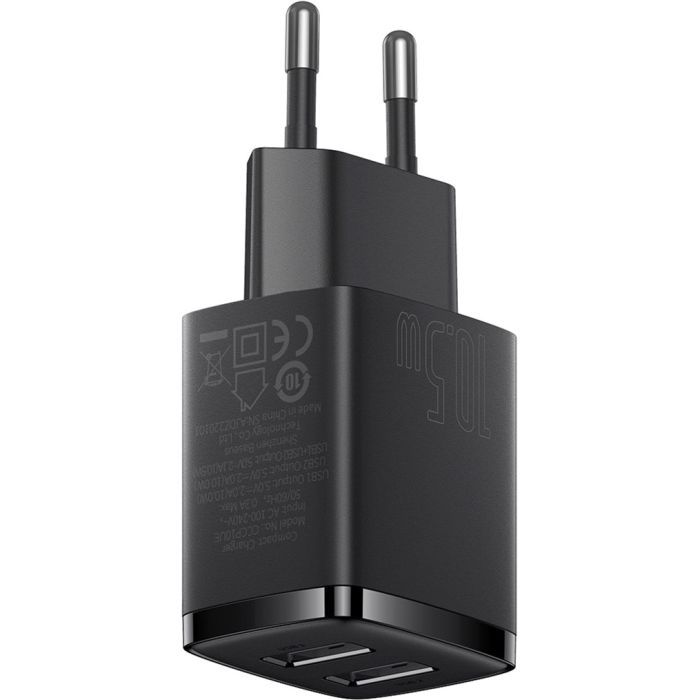 Зарядное устройство Baseus Compact Charger 2U White (CCXJ010202) изображение 4