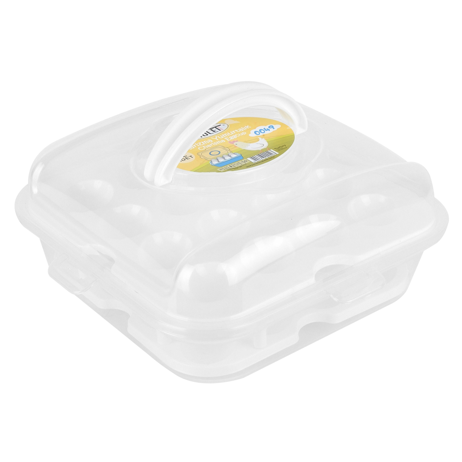 Харчовий контейнер Violet House White для яєць 24 (0049 WHITE д/яиц 32)