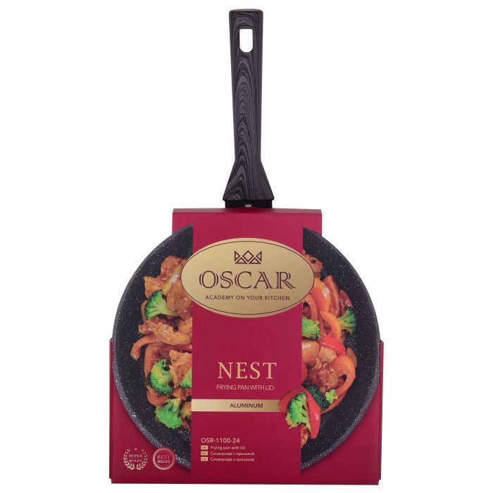 Сковорода Oscar Nest з кришкою 28 см (OSR-1100-28) зображення 5