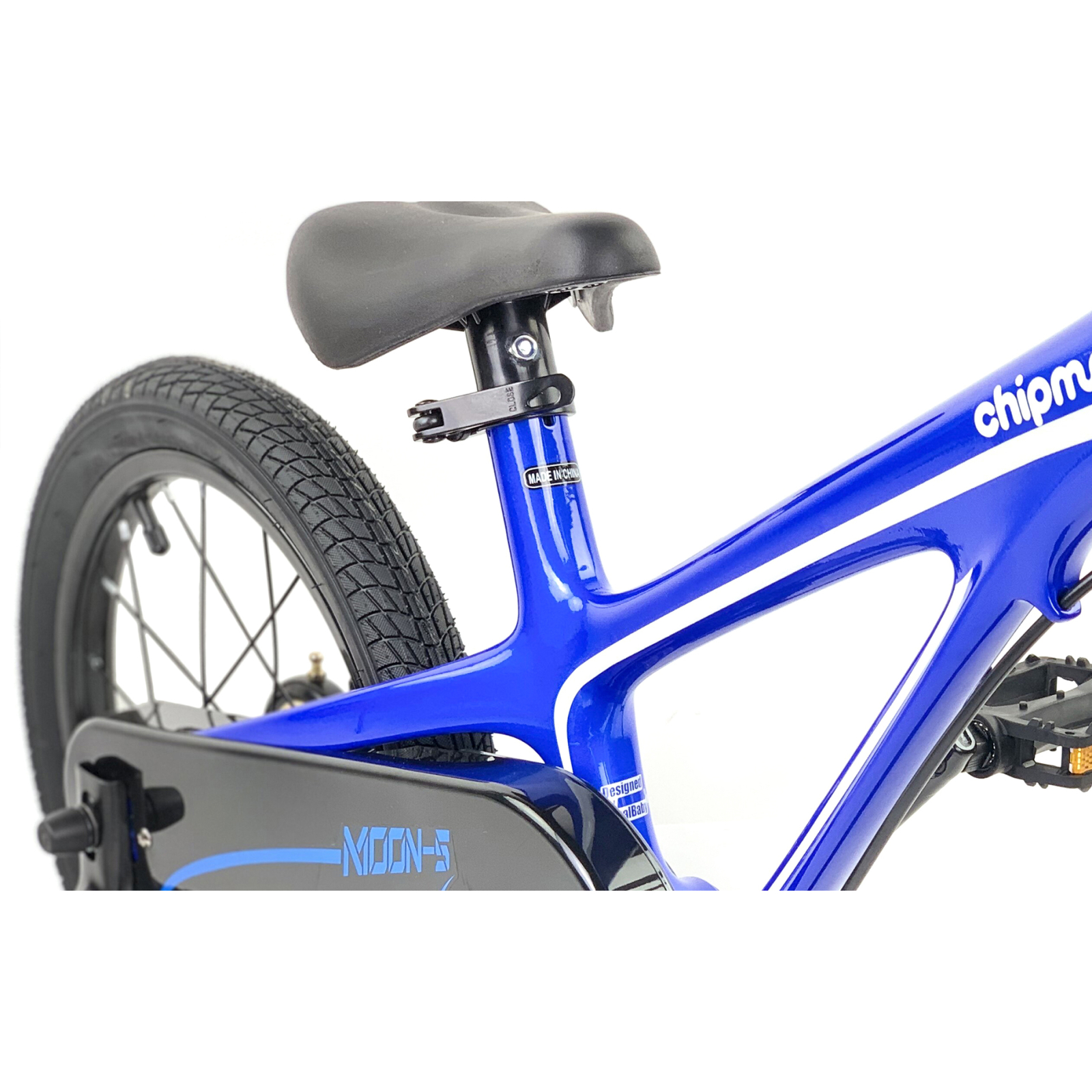 Детский велосипед Royal Baby Chipmunk MOON 14", Магний, OFFICIAL UA, синий (CM14-5-blue) изображение 5
