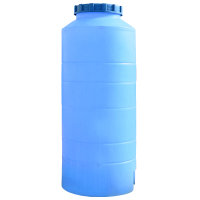 Фото - Садова ємність для води Plast Bak Ємність для води Пласт Бак вертикальна харчова 300 л вузька синя  1 (12431)