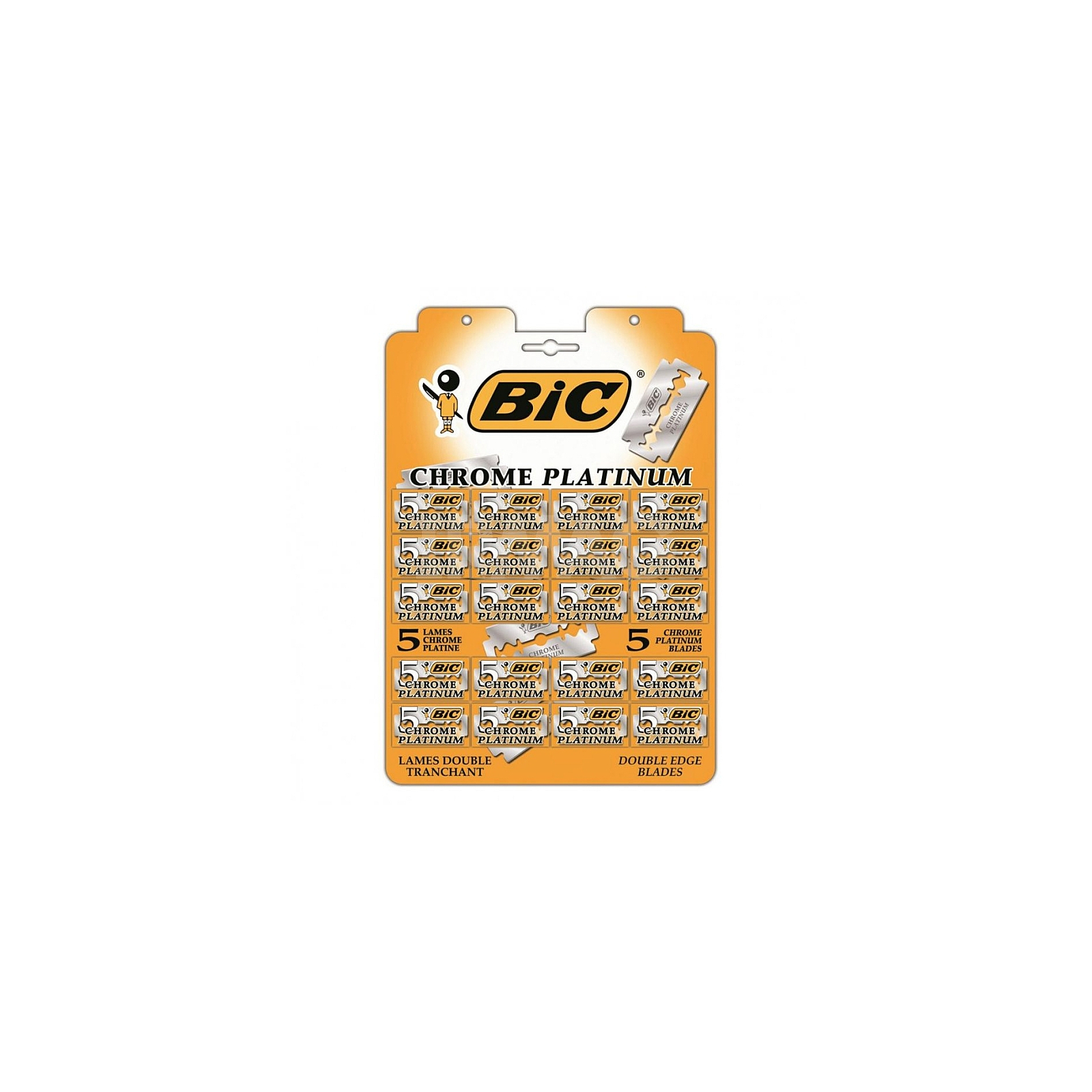 Сменные кассеты Bic Chrome Platinum классические лезвия 100 шт. (3086126605364)