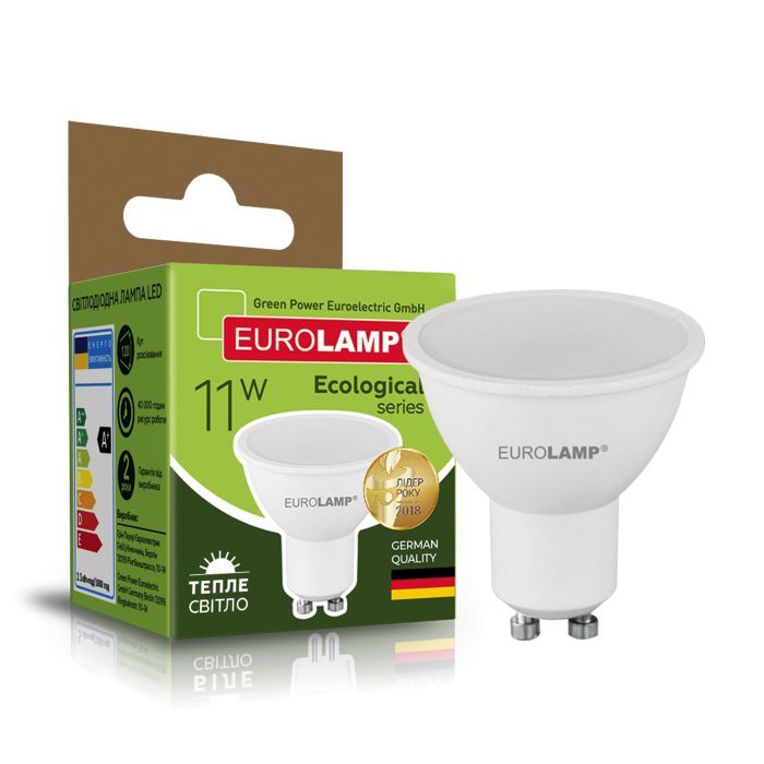 Лампочка Eurolamp LED SMD MR16 11W 990Lm GU10 3000K 220V (LED-SMD-11103(P)) изображение 2