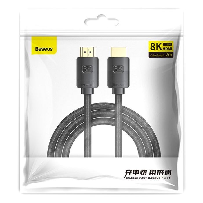Кабель мультимедійний HDMI to HDMI 3.0m V2.1 Baseus (CAKGQ-L01) зображення 5