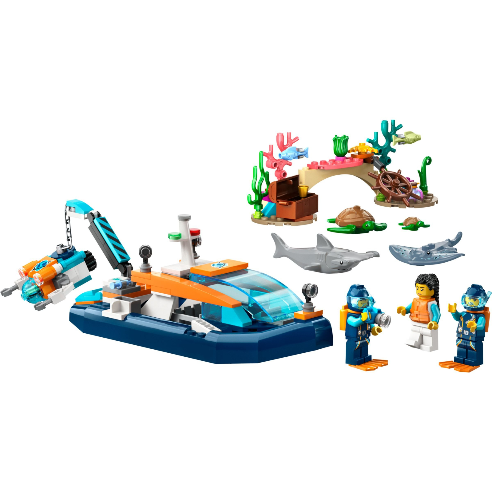 Конструктор LEGO City Дослідницький підводний човен 182 деталей (60377) зображення 2