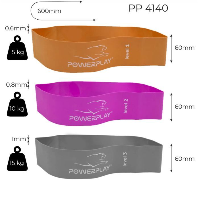 Эспандер PowerPlay 4140 Level 1 Помаранчева (PP_4140_Orange) изображение 3