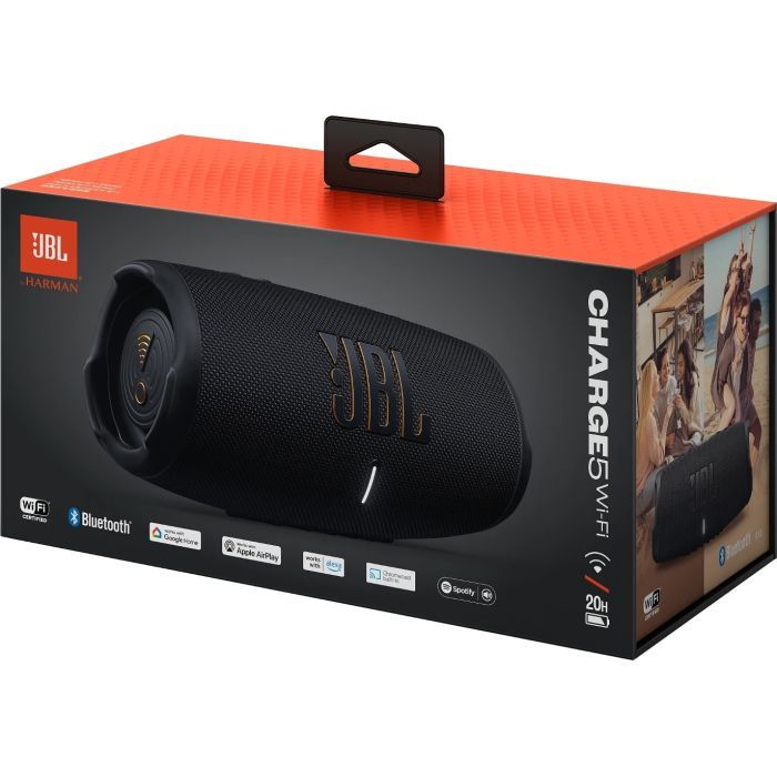 Акустическая система JBL Charge 5 Wi-Fi Black (JBLCHARGE5WIFIBLK) изображение 9
