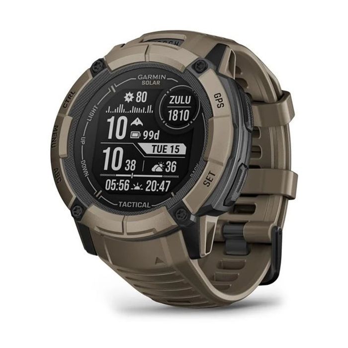 Смарт-годинник Garmin Instinct 2X, Solar, Tactical Edition, Coyote Tan, GPS (010-02805-02)