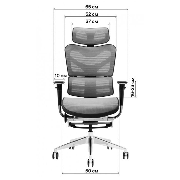 Офисное кресло GT Racer X-702L Bright Gray (X-702L Bright Gray (W-20)) изображение 9