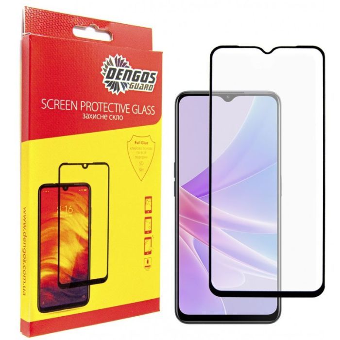 Скло захисне Dengos Full Glue Oppo A78 5G (black) (TGFG-298)
