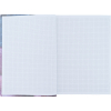 Книга записная Axent Flora А4 в твердом переплете 192 листа клетка, фиолетовая (8423-25-A) изображение 3
