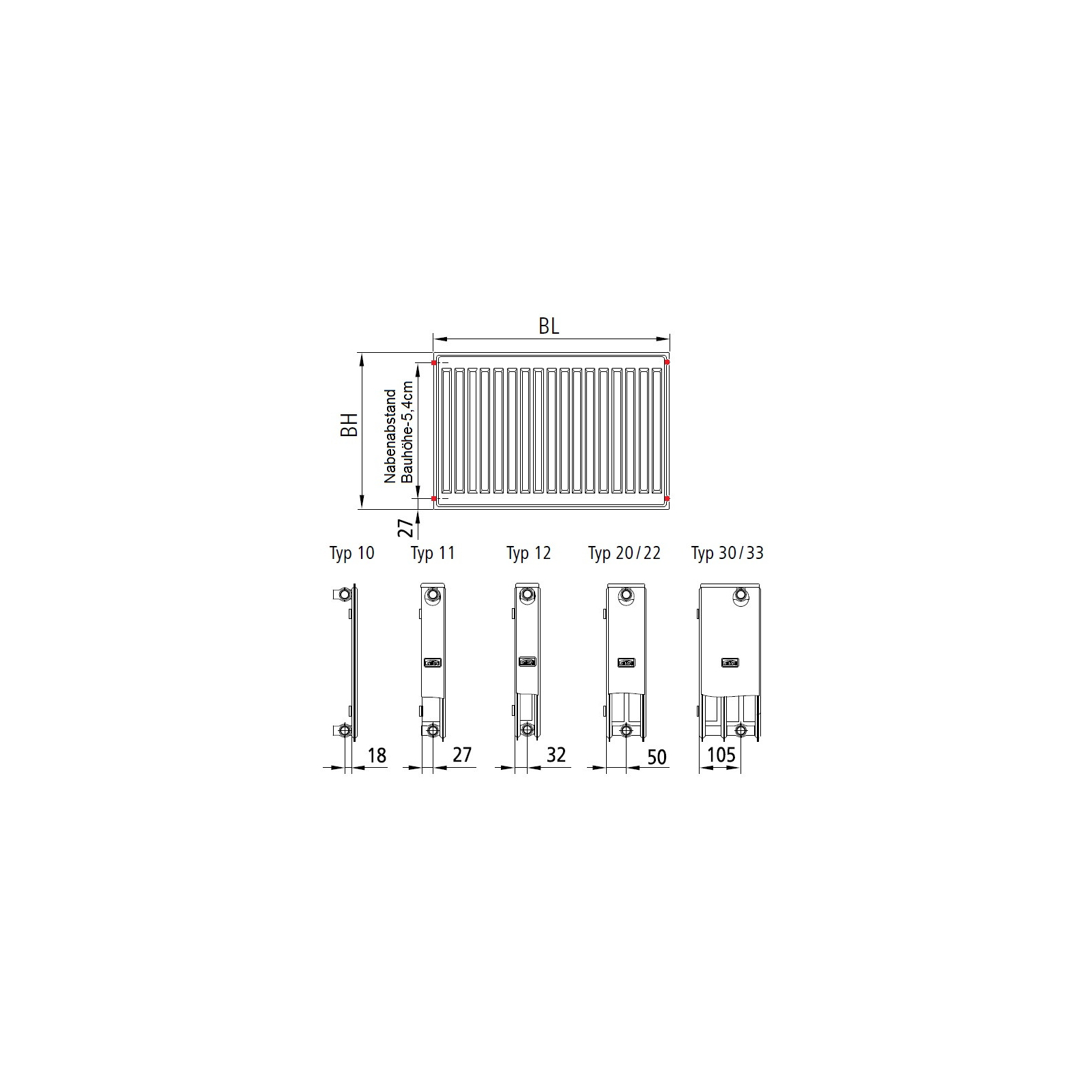 Радіатор опалення Kermi Profil-K, FKO, 11 тип, 400x2600мм (FK0110426W02) зображення 3
