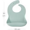 Слинявчик MinikOiOi силіконовий 100% Basics-Bib 2 шт (River Green/Powder Grey) (101020067) зображення 5