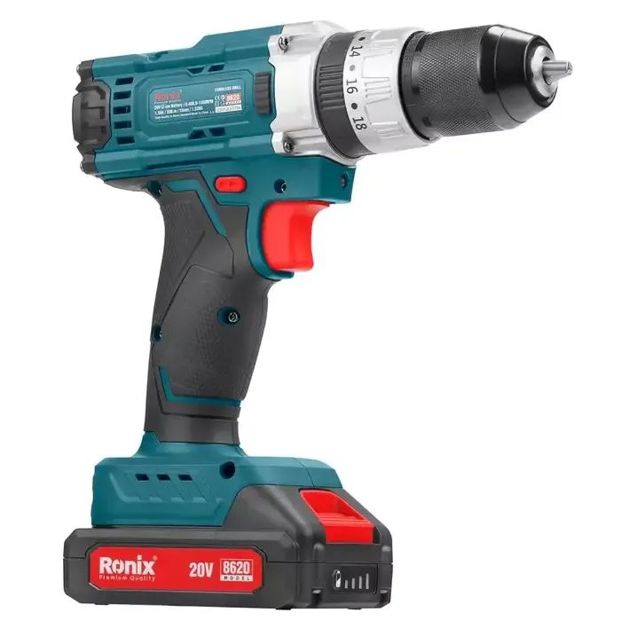 Шуруповерт Ronix аккумуляторный 20В, 1.5Ah x 2 (8620) изображение 3