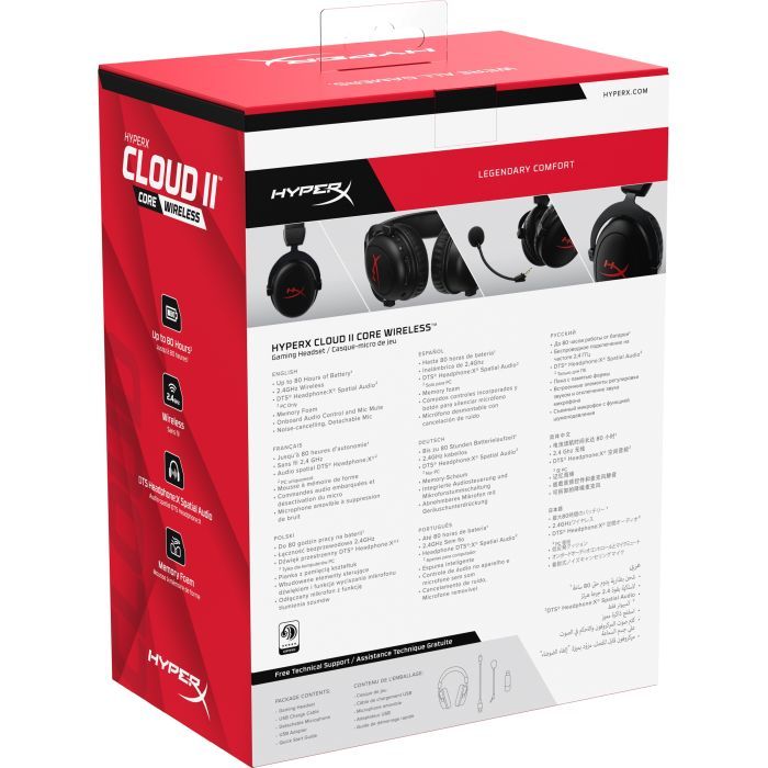 Навушники HyperX Cloud II Core Wireless Black (6Y2G8AA) зображення 9