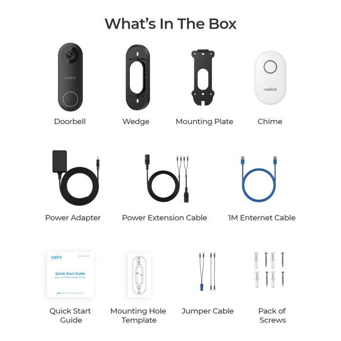 Панель виклику Reolink Video Doorbell WiFi зображення 9