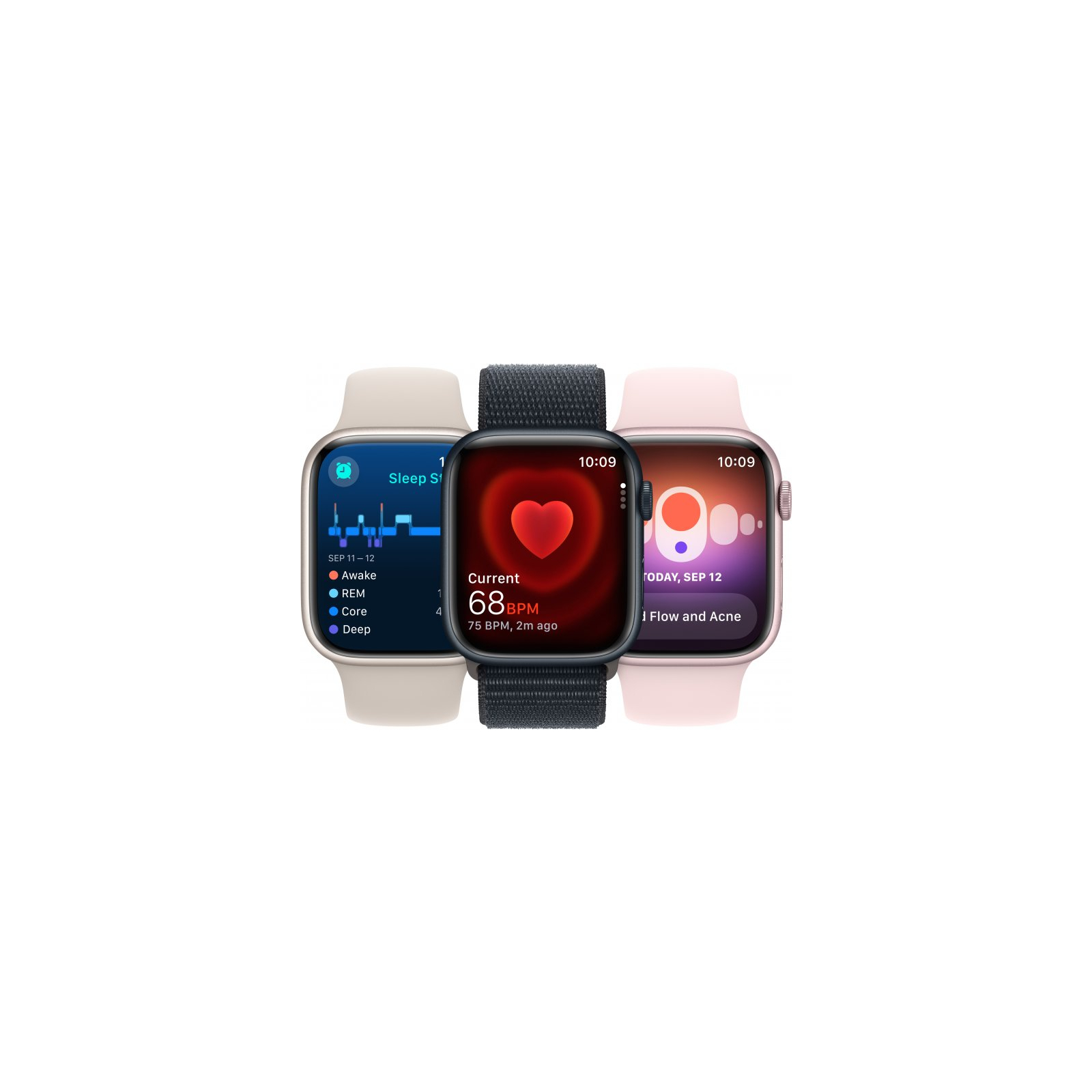 Смарт-годинник Apple Watch Series 9 GPS 45mm (PRODUCT)RED Aluminium Case with (PRODUCT)RED Sport Band - M/L (MRXK3QP/A) зображення 7