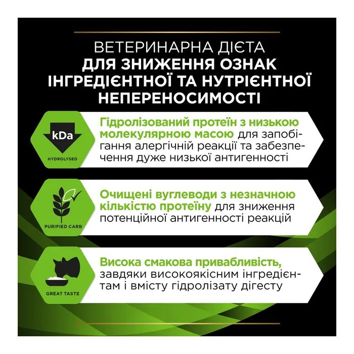 Сухой корм для кошек Purina Pro Plan Veterinary Diets Hypoallergenic 1.3 кг (7613035154506) изображение 7