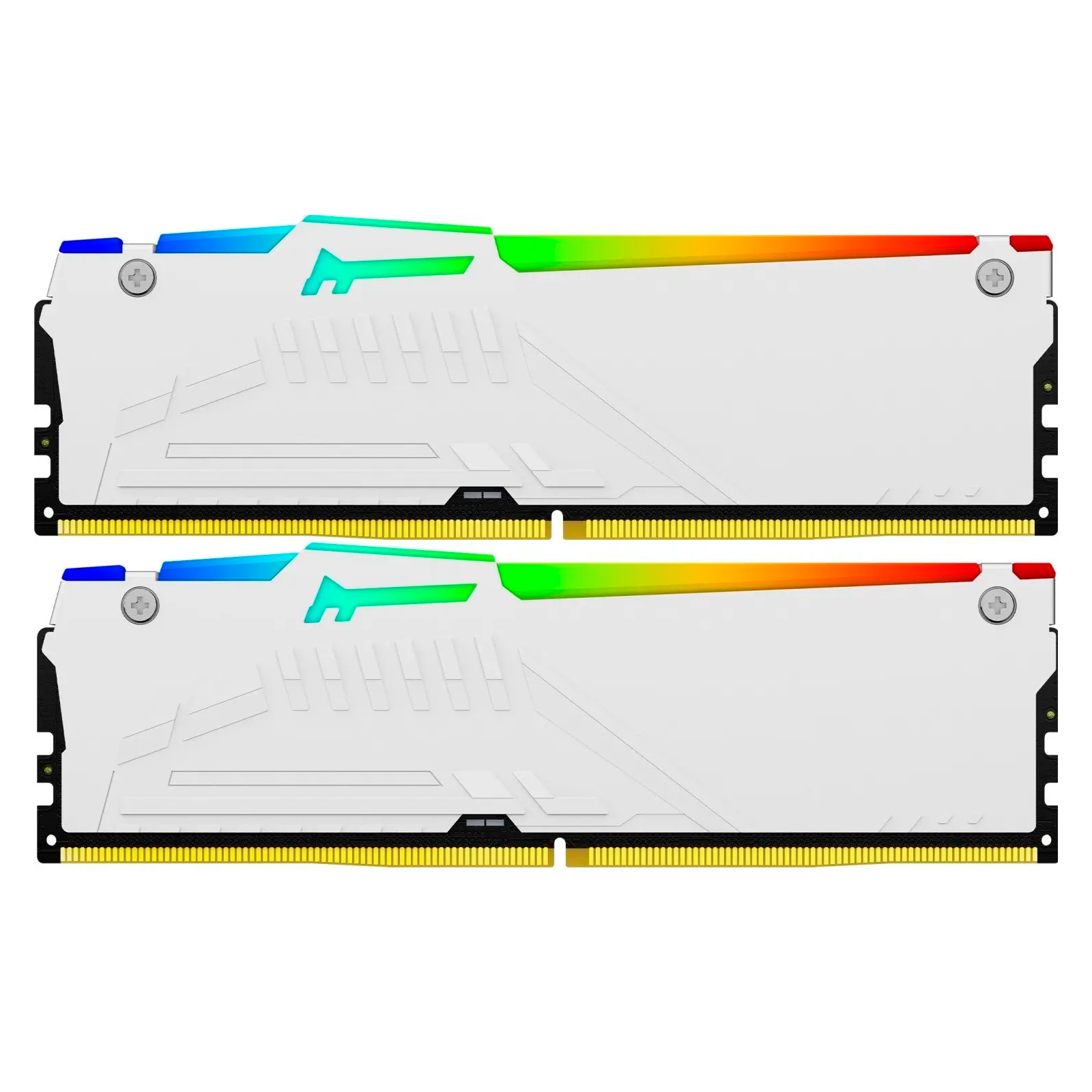 Модуль пам'яті для комп'ютера DDR5 32GB (2x16GB) 5200 MHz Beast White RGB Kingston Fury (ex.HyperX) (KF552C36BWEAK2-32) зображення 2