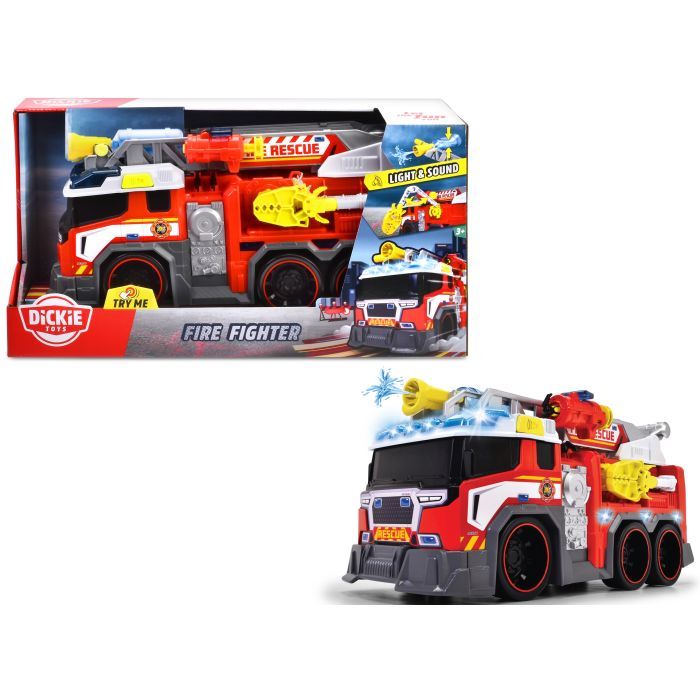 Спецтехника Dickie Toys Пожарная машина Борец с огнем со звуком и световыми эффектами 46 см (3307000) изображение 2
