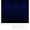 Гірлянда Delux Curtain С 320LED 3х3 м синій/прозорий IP20 (90017999) зображення 2