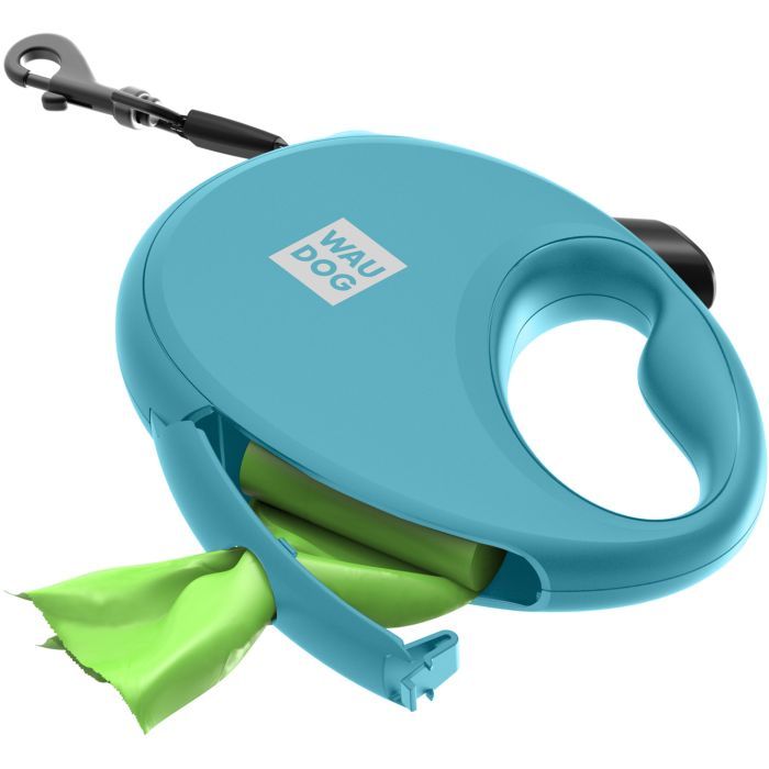 Повідець для собак WAUDOG R-leash з контейнером для пакетів L до 40 кг 5 м помаранчевий (26294) зображення 4