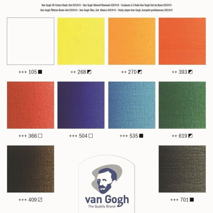 Олійні фарби Royal Talens Van Gogh 10 кольорів 20 мл (8712079231361) зображення 2