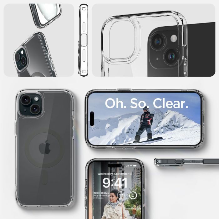 Чехол для мобильного телефона Spigen Apple iPhone 15 Ultra Hybrid MagFit Graphite (ACS06804) изображение 10