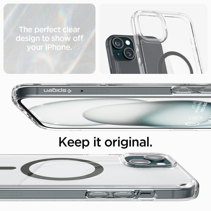 Чехол для мобильного телефона Spigen Apple iPhone 15 Ultra Hybrid MagFit Graphite (ACS06804) изображение 5