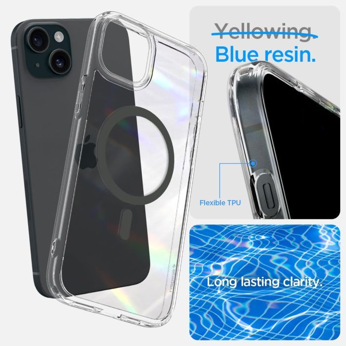 Чехол для мобильного телефона Spigen Apple iPhone 15 Ultra Hybrid MagFit Graphite (ACS06804) изображение 6