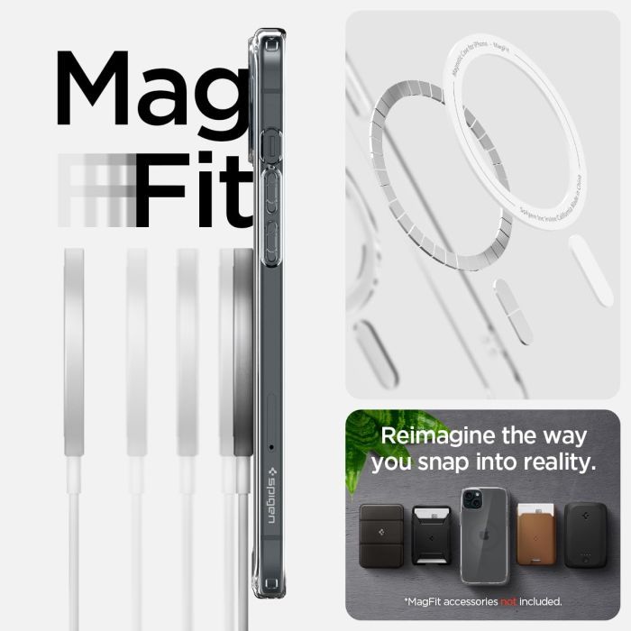 Чехол для мобильного телефона Spigen Apple iPhone 15 Ultra Hybrid MagFit Graphite (ACS06804) изображение 8
