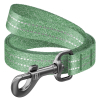 Повідок для собак WAUDOG Re-cotton світловідбивний L-XL Ш 25 мм Д 300 см зелений (032118)