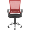 Офисное кресло Richman Робин Хром Пиастра Сетка черная + красная (ADD0003199) изображение 2