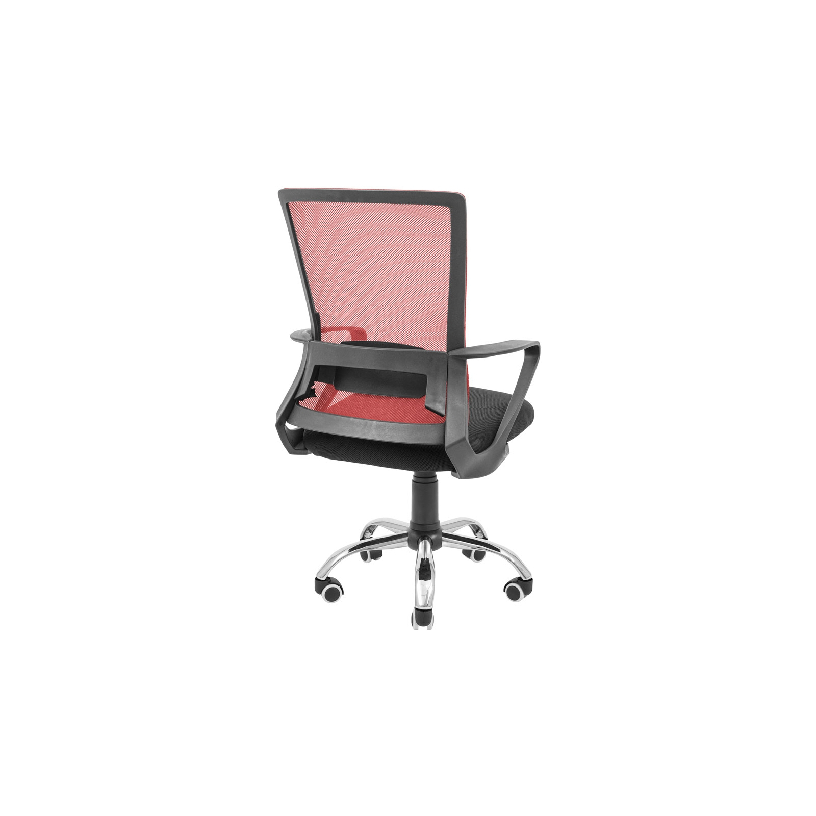 Офісне крісло Richman Робін Хром Піастра Сітка чорна + червона (ADD0003199) зображення 4