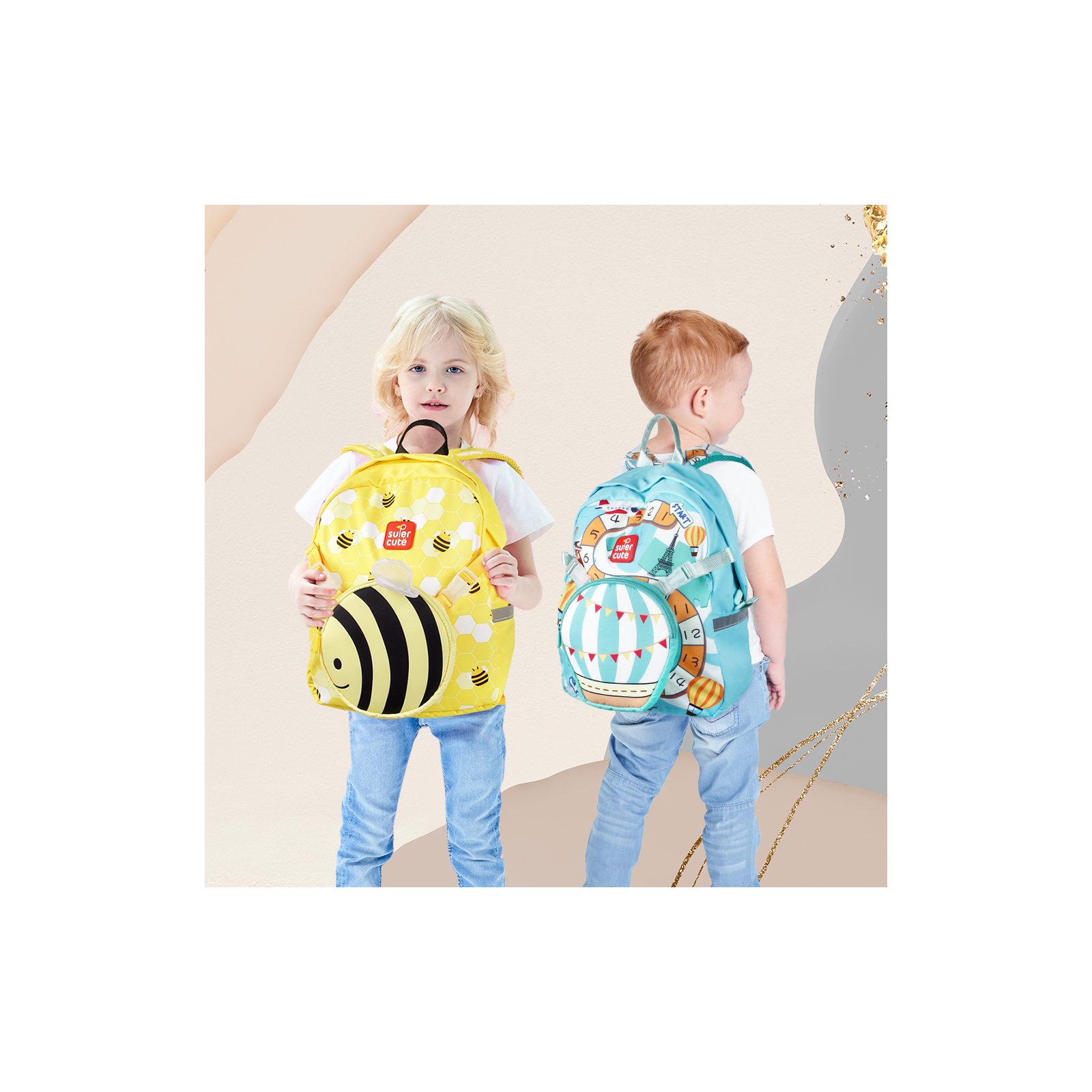 Рюкзак дитячий Supercute 2в1 Бджілка (SF168) зображення 2