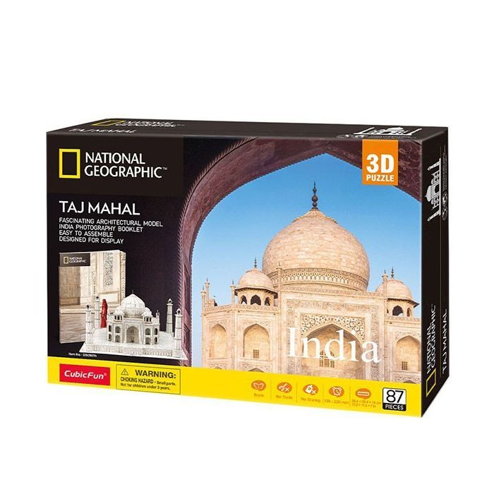 Пазл Cubic Fun Тривимірна головоломка-конструктор National Geographic Тадж Махал (DS0981h) зображення 3