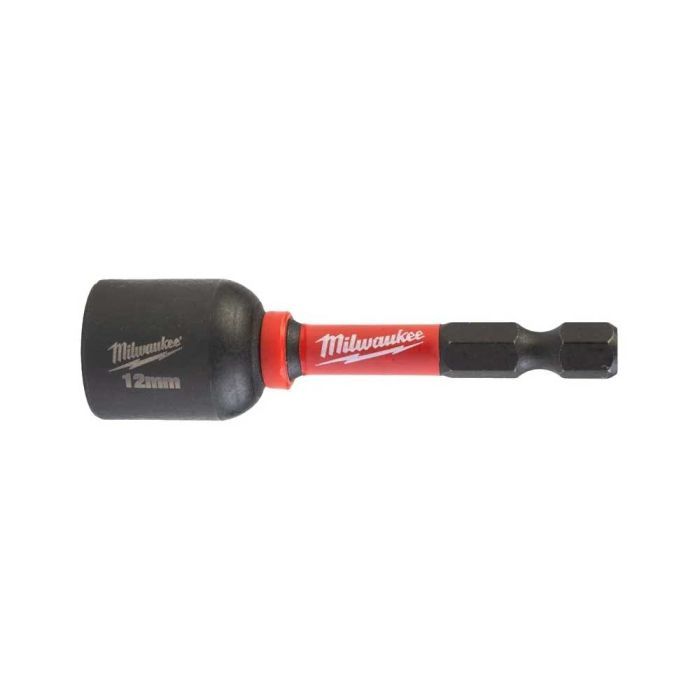 Головка магнитная Milwaukee 1/4", шестигранная, 12 мм Shockwave, ударопрочная (4932492442)