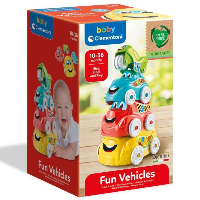 Розвиваюча іграшка Clementoni пірамідка Fun Vehicles (17111) зображення 4