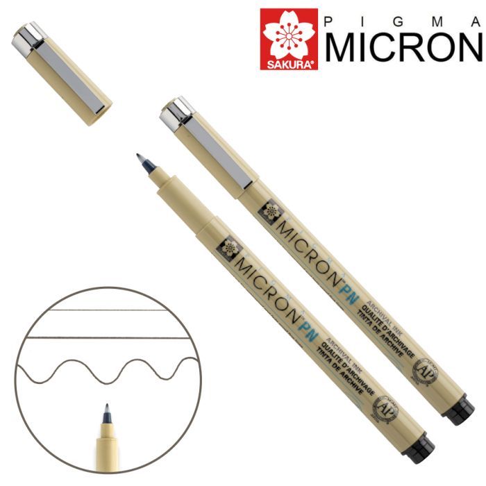 Лайнер Sakura PIGMA MICRON PN Чорний (0.4-0.5мм) (084511307216)