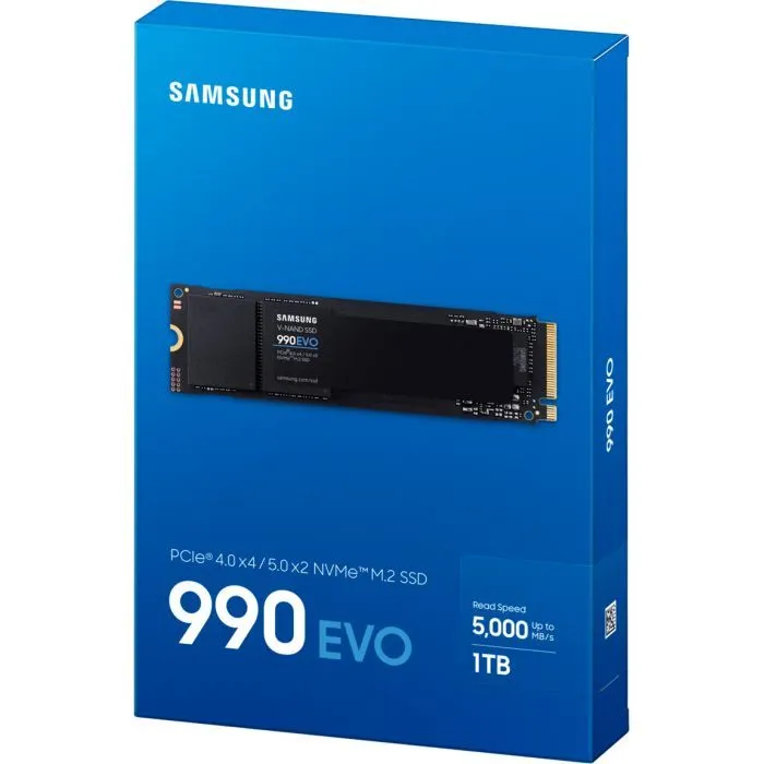 Накопичувач SSD M.2 2280 1TB 990 EVO Samsung (MZ-V9E1T0BW) зображення 6