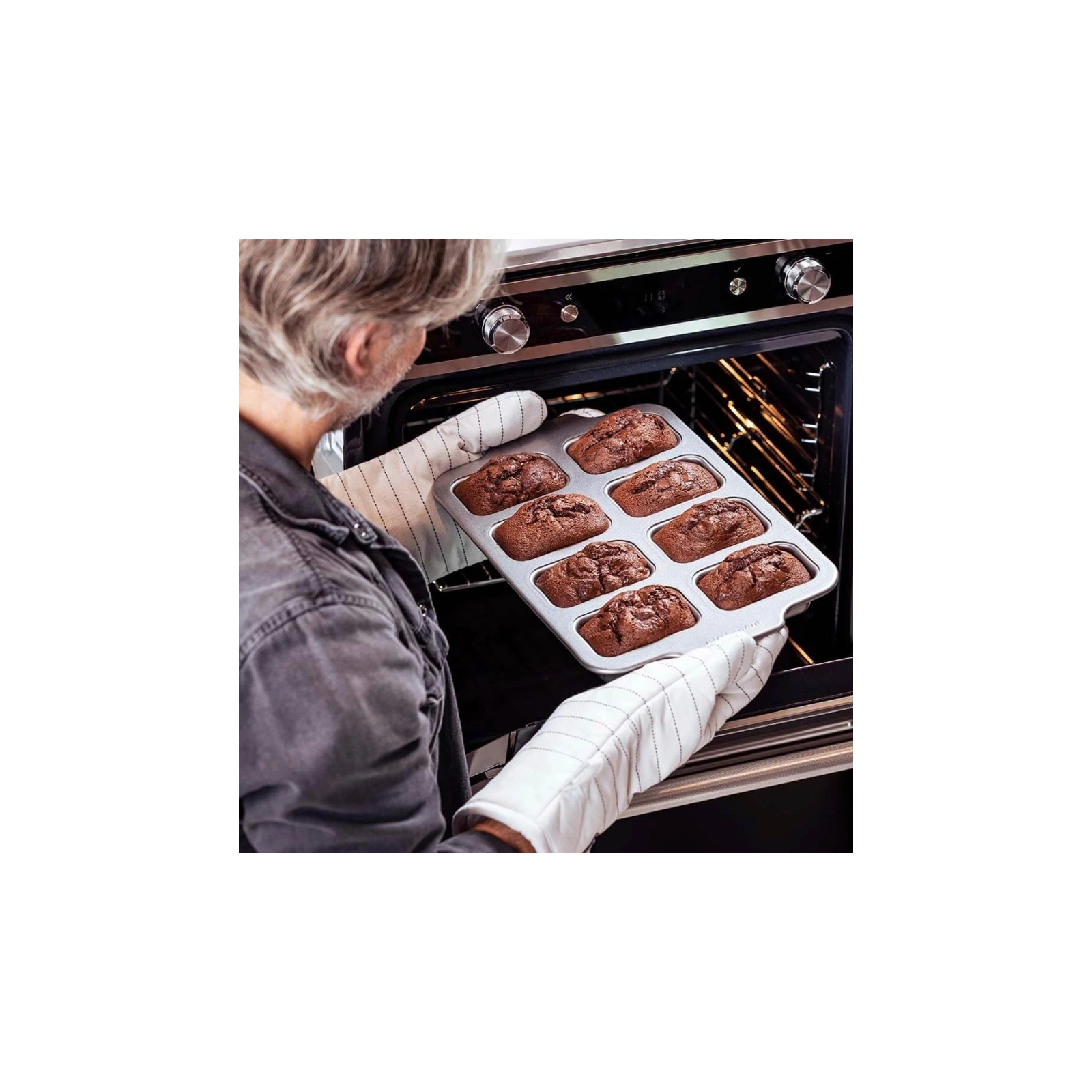 Форма для выпечки KitchenAid для кексів на 8 шт прямокутна (CC006068-001) изображение 5