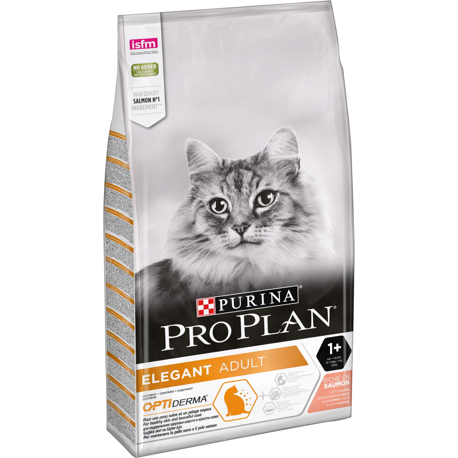 Сухой корм для кошек Purina Pro Plan Elegant с лососем 10 кг (7613036529235)