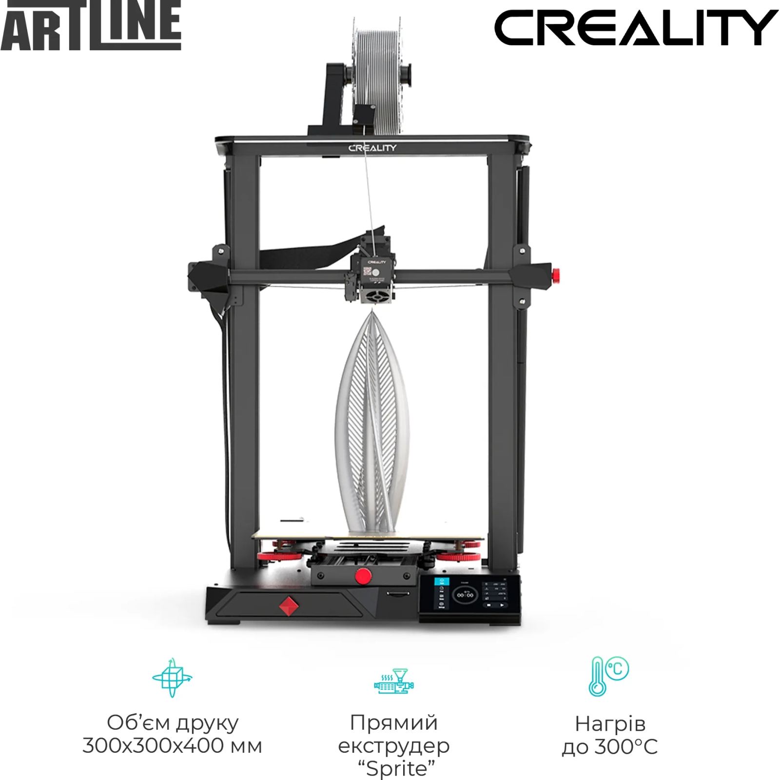 3D-принтер Creality CR-10 Smart Pro зображення 2