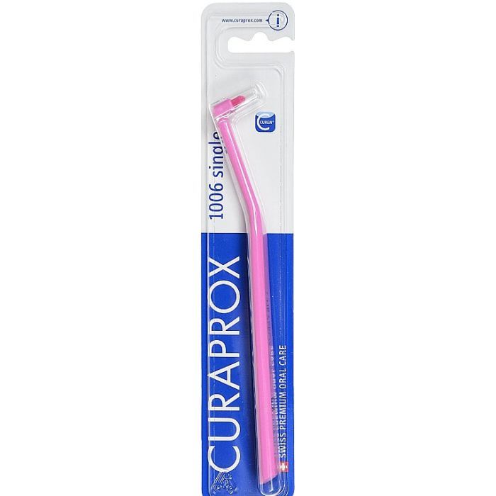Зубна щітка Curaprox CS 1006 Single & Sulcular 6 мм Монопучкова Рожева (CS 1006-06)