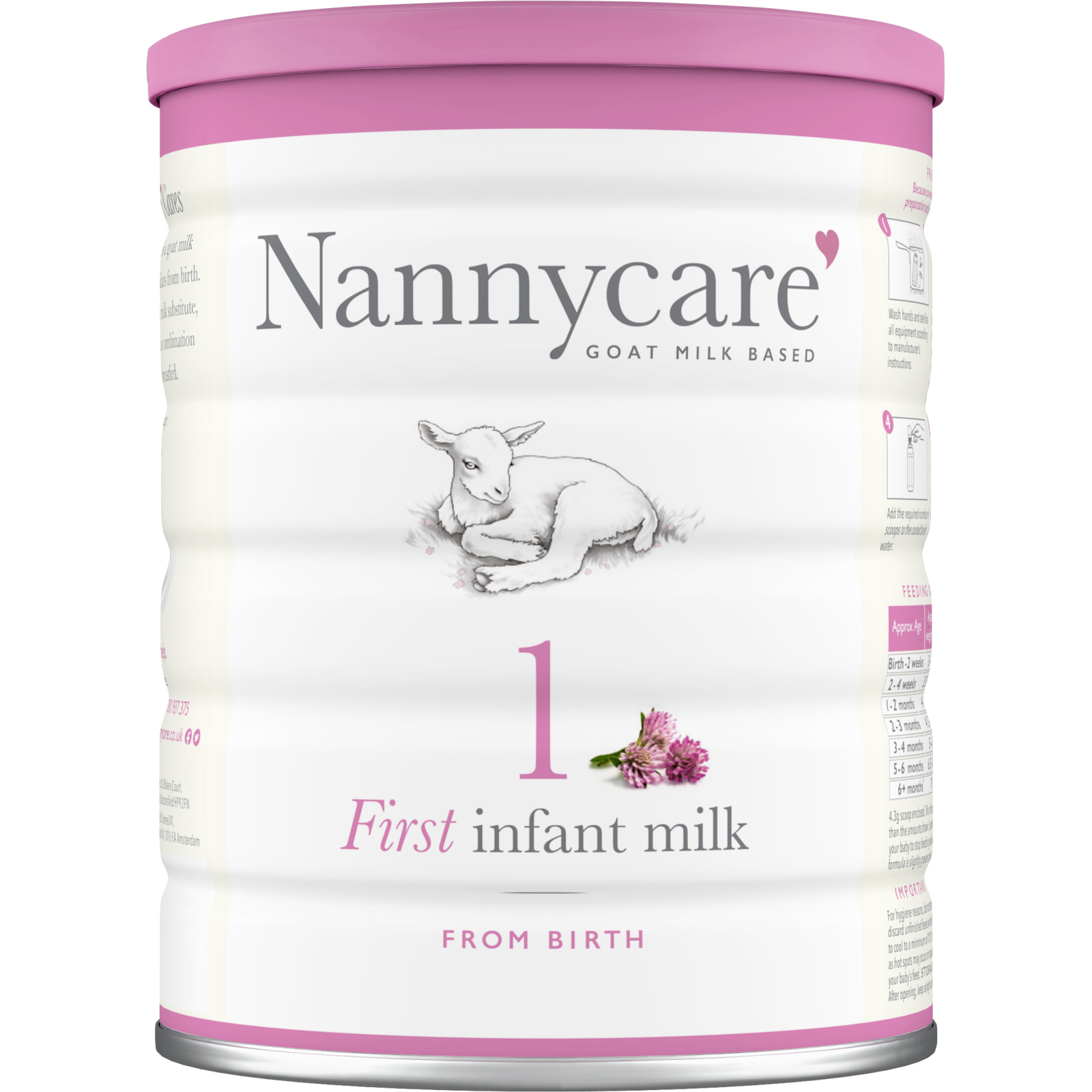 Детская смесь Nannycare 1 на основе козьего молока для младенцев от 0 до 12 месяцев 900 г (1029030)